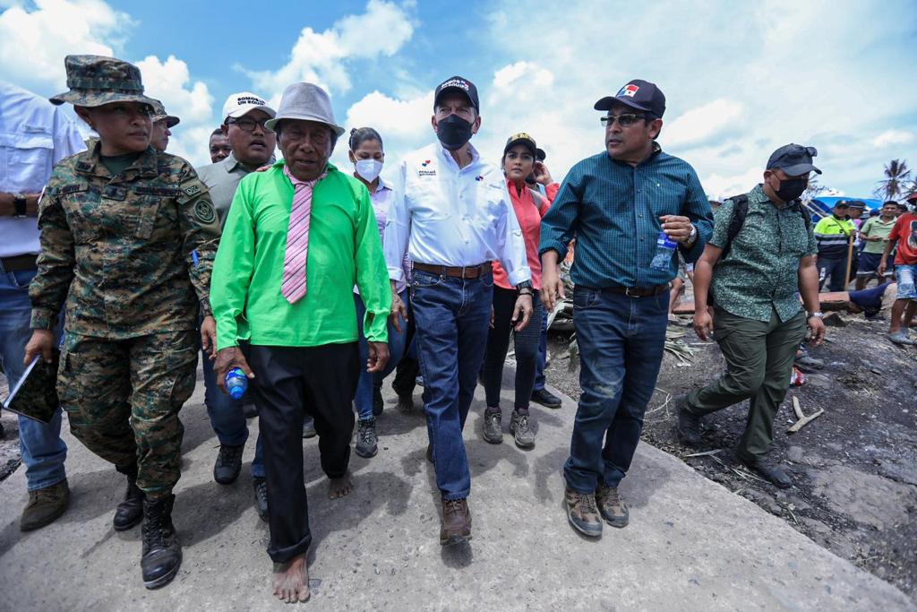 Presidente inspecciona trabajos en comarca Wargandí