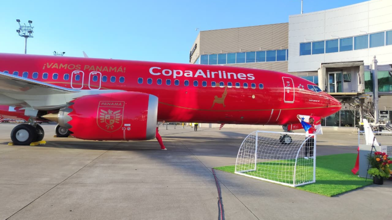 Así es el nuevo avión de la Selección de Panamá presentado Copa Airlines