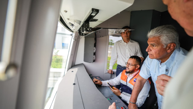 Presidente Mulino inaugura pruebas de la Línea 3 del Metro en Panamá Oeste